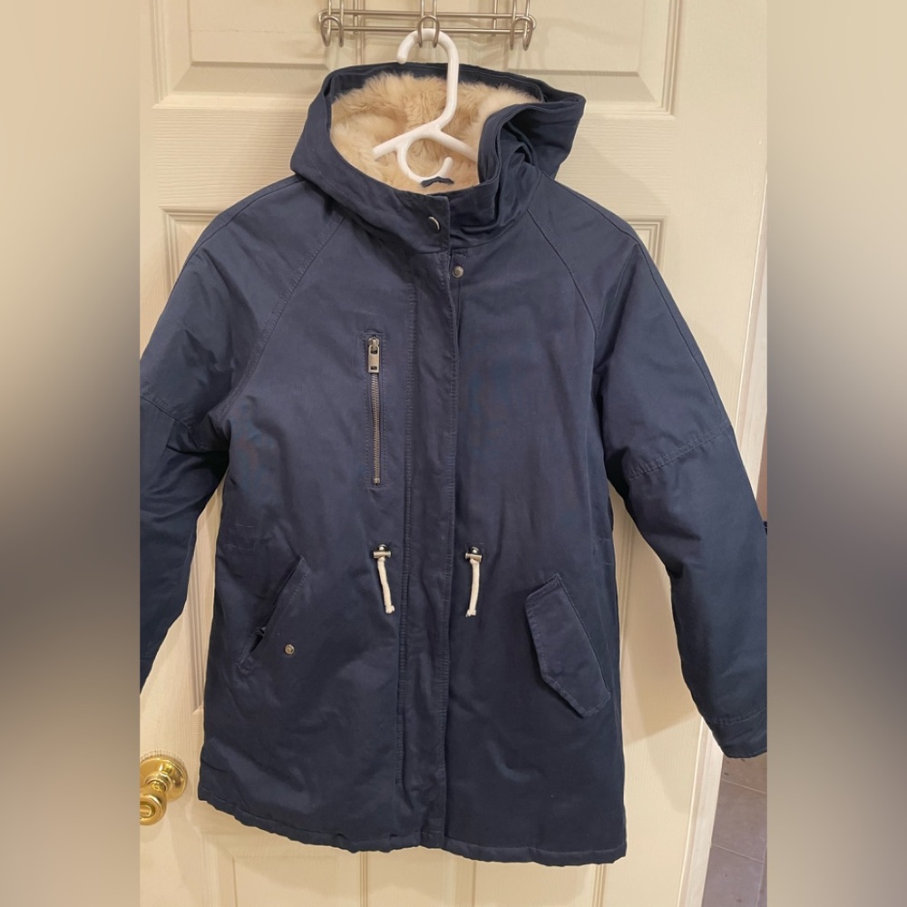 Zara Fur Jacket Girls Size 13/14